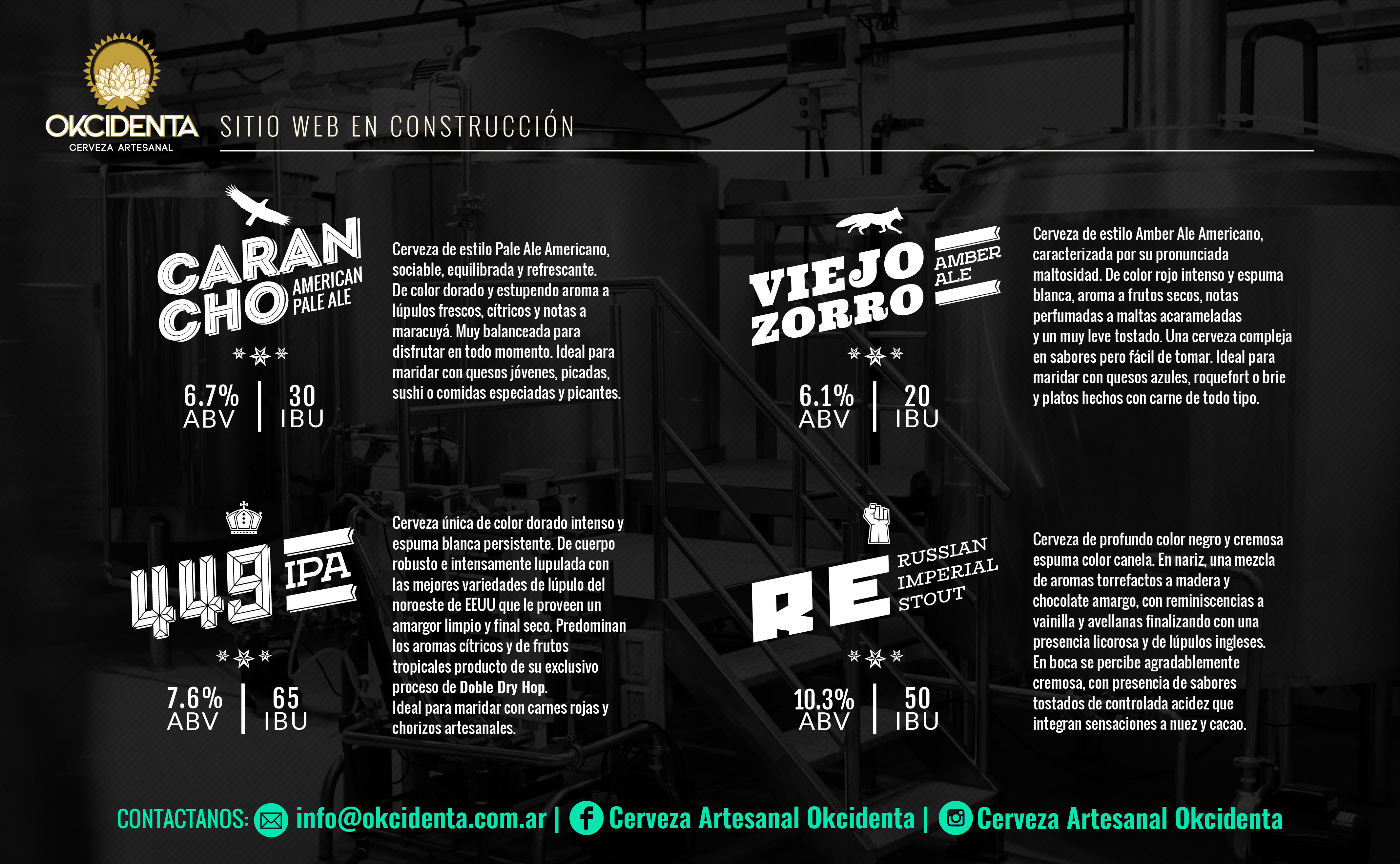 Okcidenta Cerveza Artesanal - Sitio En Construcción